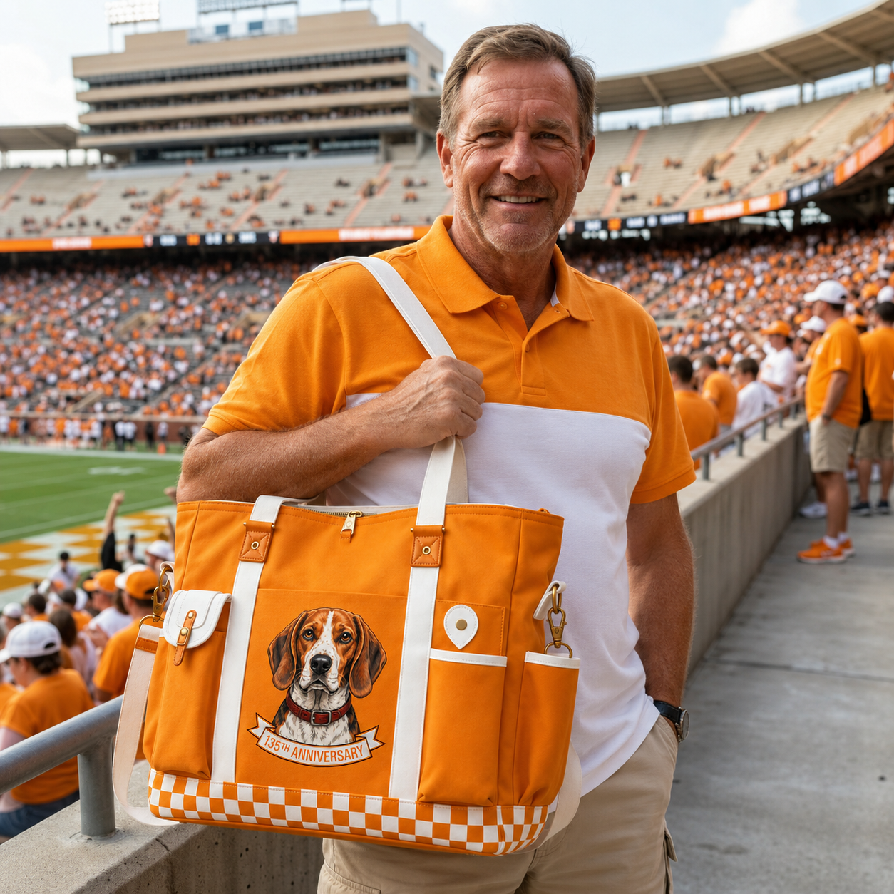Bluetick Coonhound135th Anniversary Edition Heavy-Duty Multifunctional Outdoor Tote Bag