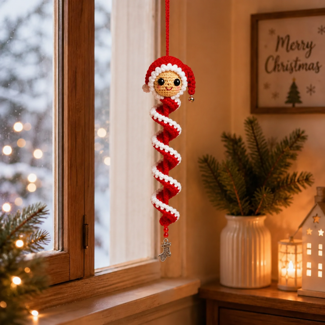Crochet Snowman Spiral Oranment DIY Kit