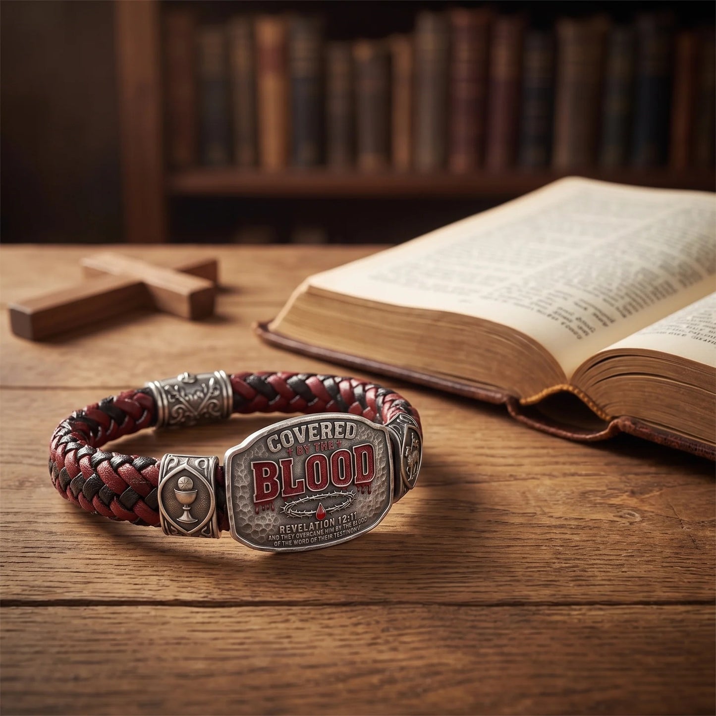 ✝️ Covered by the Blood Bracelet – Wear Your Victory on Your Wrist.