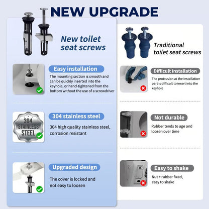 🔥Last Day 50% OFF🔥Heavy Duty Toilet Seat Fastener Bolt Kit (A Set of 2 Pcs)