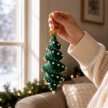 Crochet Snowman Spiral Oranment DIY Kit