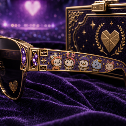 💜 Purple Fan Support Luxury Sunglasses ✨🎶