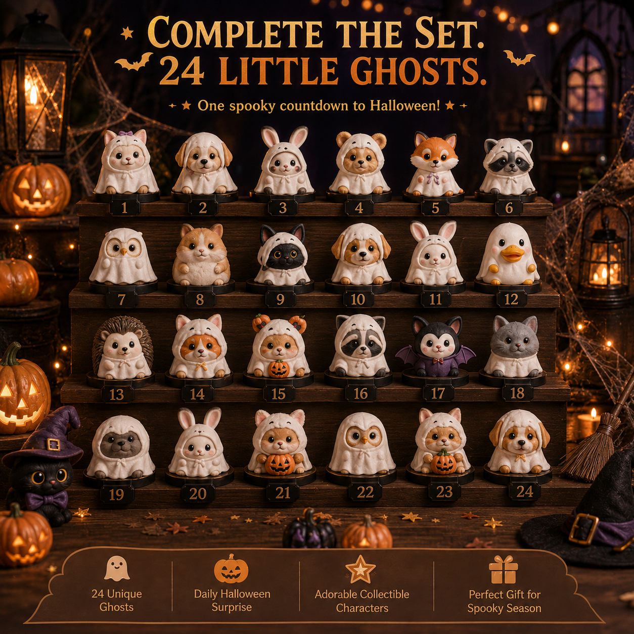 🔥Limited 50% OFF👻Spooky Countdown 🕯️|🎃 24 Days of Halloween Surprises👻One Surprise a Day.🔥 Endless Halloween Fun.🌟