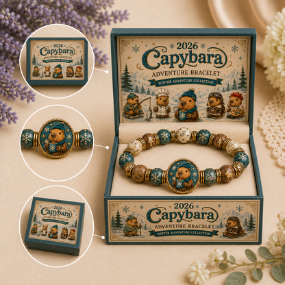 🇺🇸 Last Day Promo: 49% OFF-🐾-Capybara Advent Cap Faith Bracelet