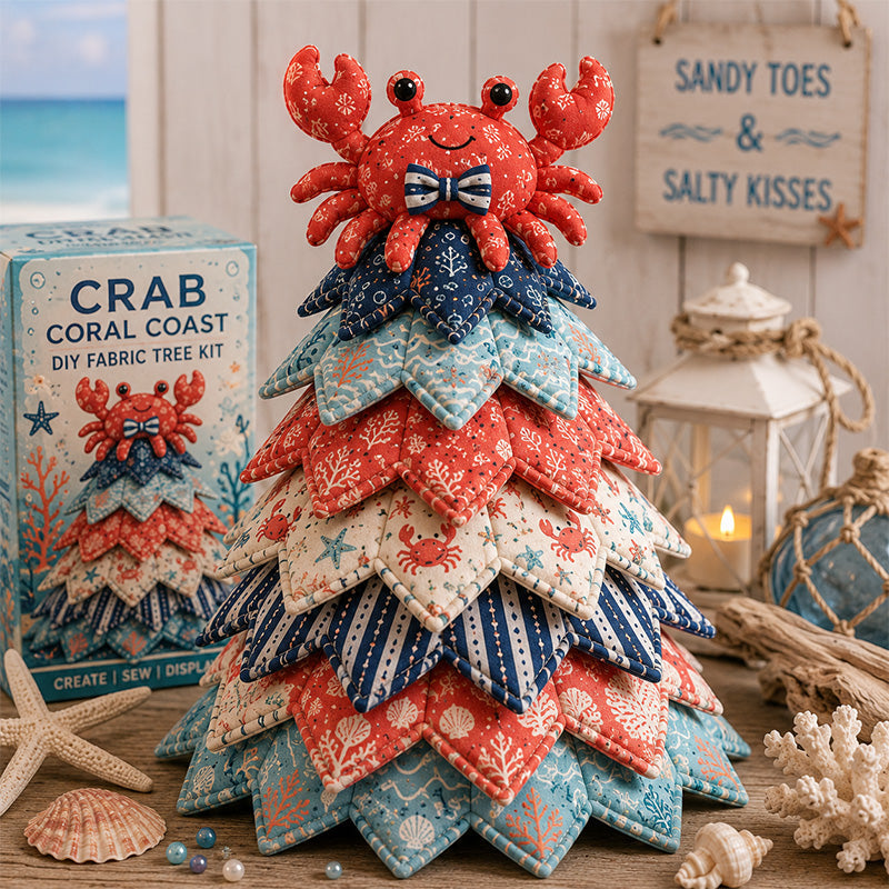 🔥 Ocean Friends DIY Patchwork Christmas Tree Kit 🌊🎄
