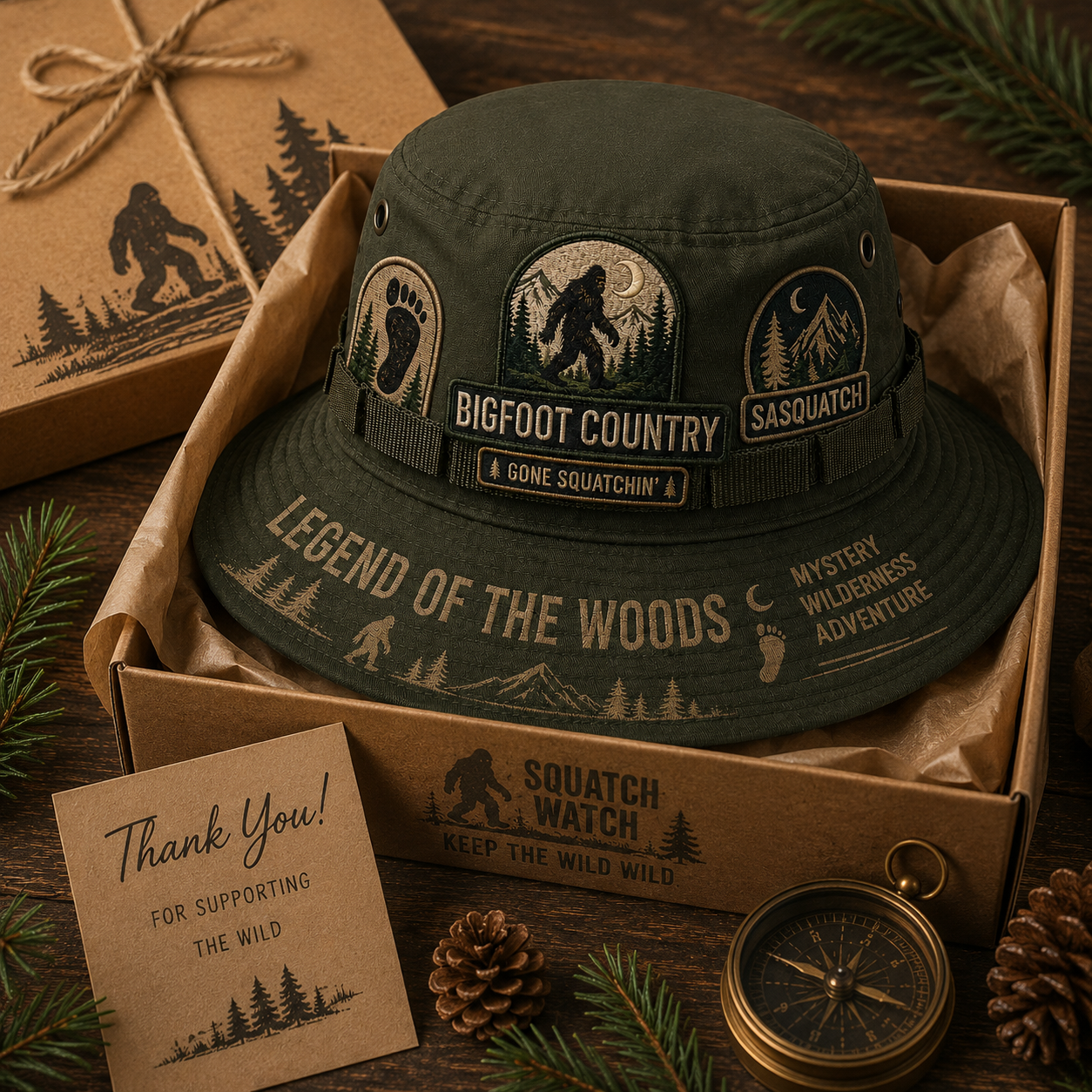 💥LAST DAY 49% OFF - 🌲 Bigfoot Country Boonie Hat