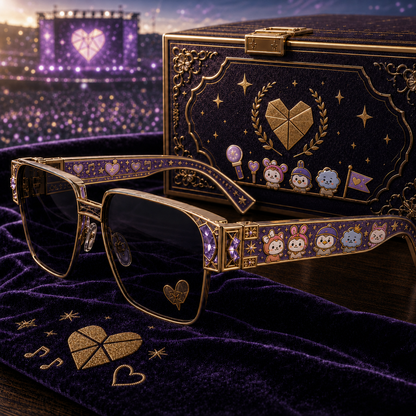 💜 Purple Fan Support Luxury Sunglasses ✨🎶