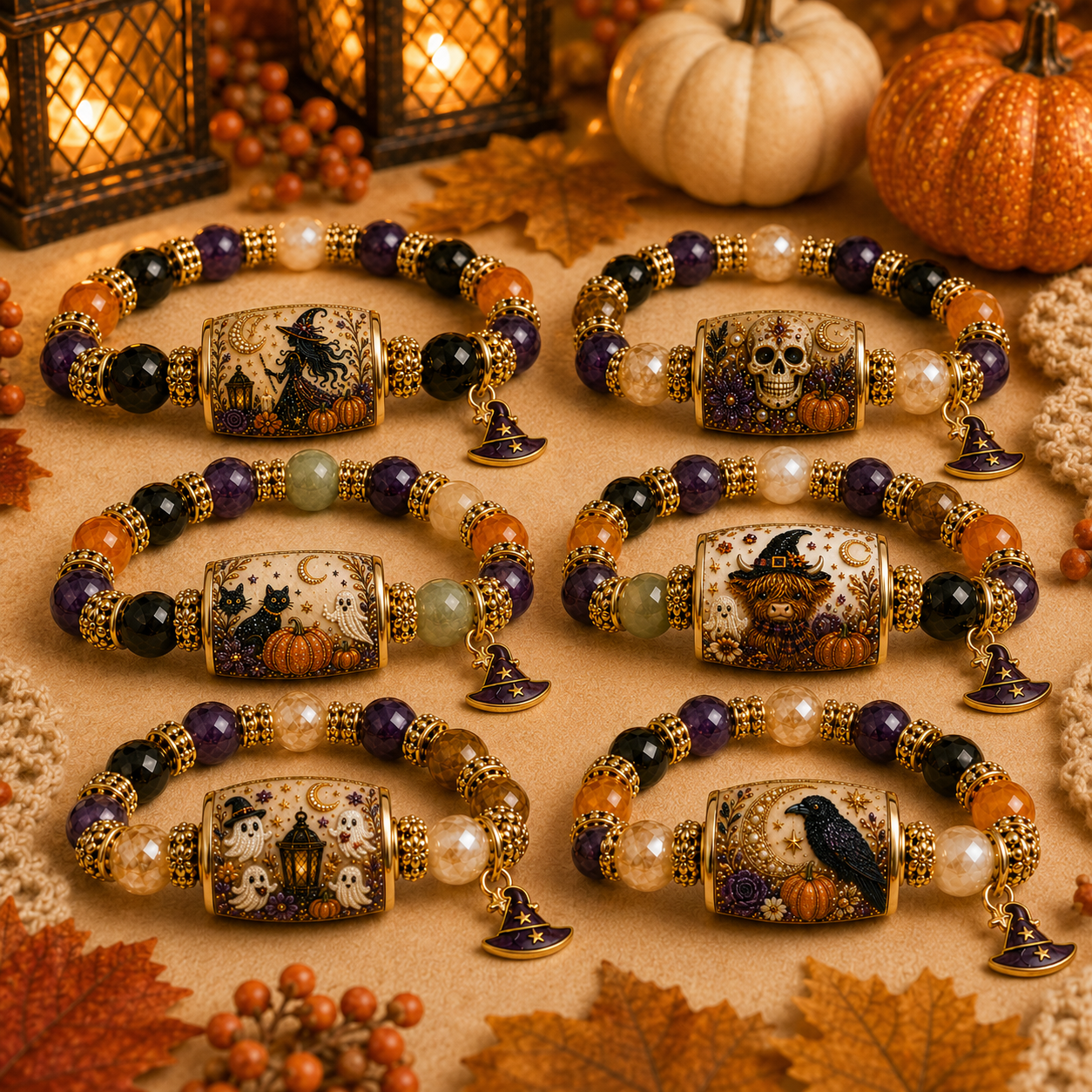 💥 Last Day 49% OFF – 🎃 Halloween Night Collection Bracelet — Limited Edition