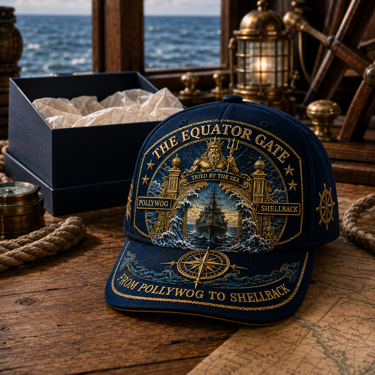 👑King Neptune’s Realm Commemorative Naval cap