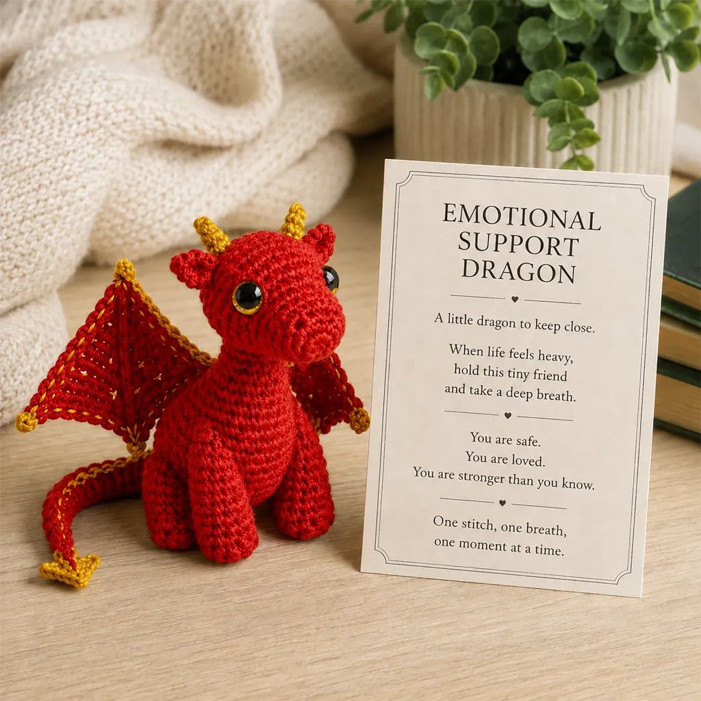 🎁Last Day: BUY 3 GET 1 FREE - 🐲💕Emotional Support Dragon Pocket Buddy