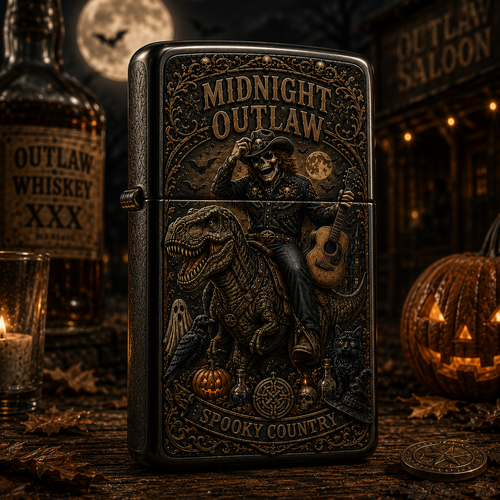 🦇Rock fans' Midnight Outlaw Halloween limited edition lighter🔥