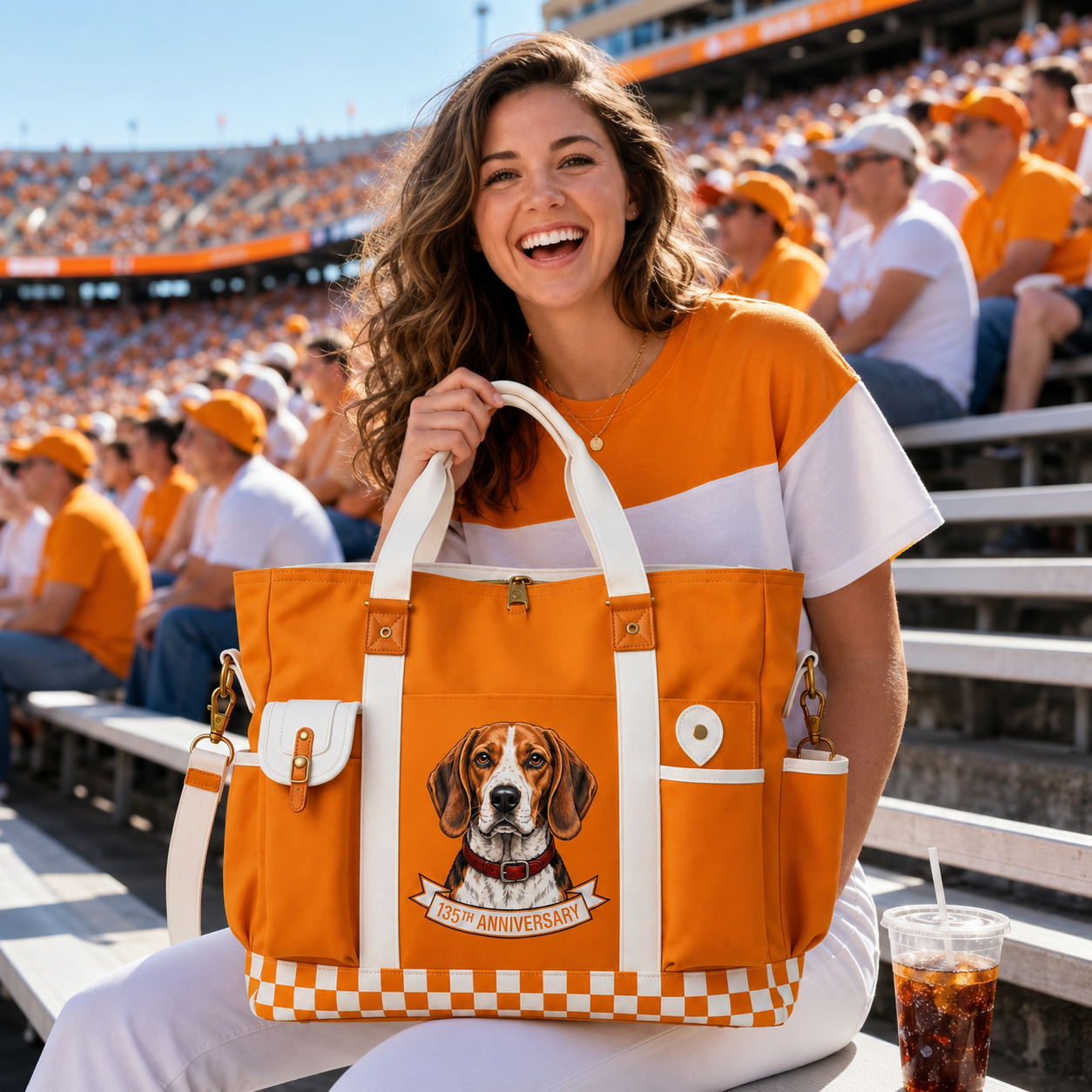 Bluetick Coonhound135th Anniversary Edition Heavy-Duty Multifunctional Outdoor Tote Bag