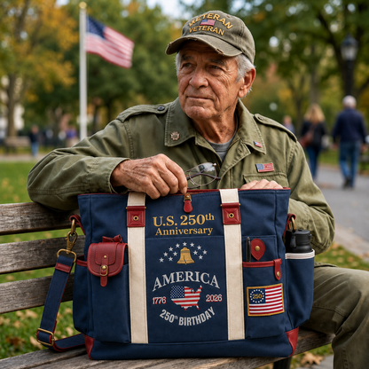 🎖️✨Carry America’s 250th Anniversary With Pride 🇺🇸-USA 250th Anniversary Edition Heavy-Duty Multifunctional Outdoor Tote Bag