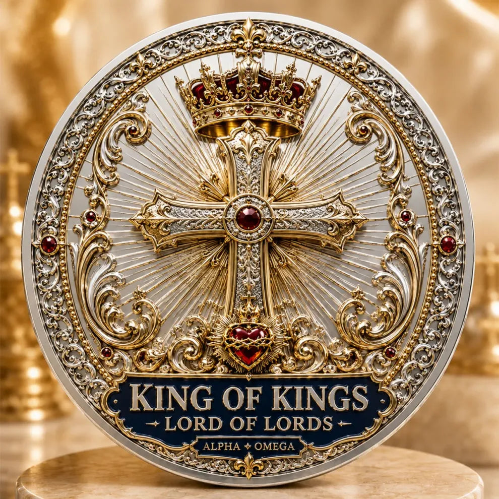 Jesus Is King Commemorative Metal Medal