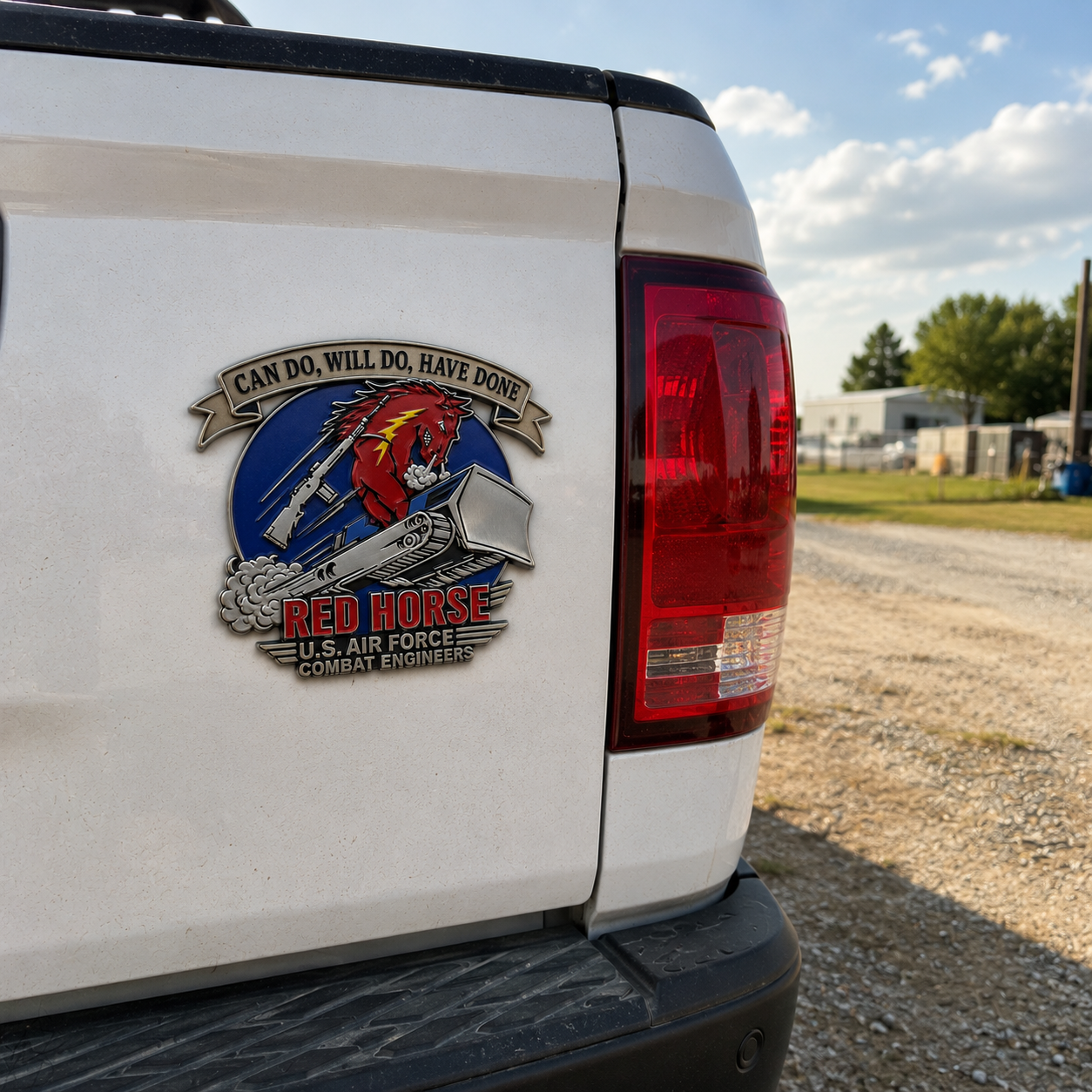 🇺🇸 Last Day Promo: 49% OFF 🐎U.S. Air Force Red Horse Combat Engineers Car Emblem Metal Badge✈️