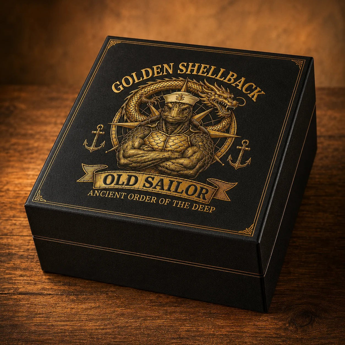 Golden Shellback cap design details