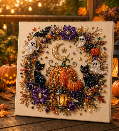 💥 Last Day 49% OFF – 👻✨ Halloween Pearl Art DIY Kit – Turn Tiny Pearls into Spooky-Cute Magic （BUY 2 FREE SHIPPING)