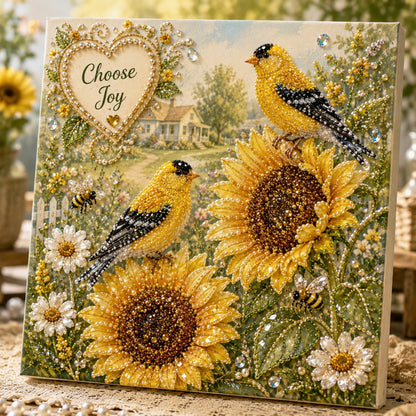 DIY Garden Birds Pearl Diamond Painting Art Set
