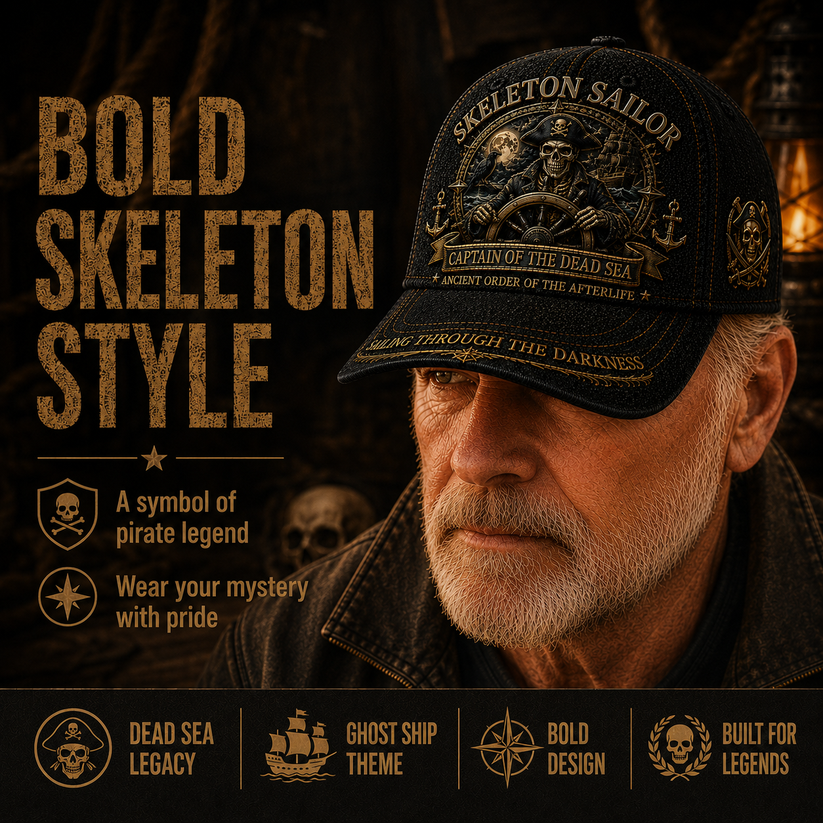 💀 SKELETON SAILOR — Captain Of The Dead Sea Limited Edition Hat