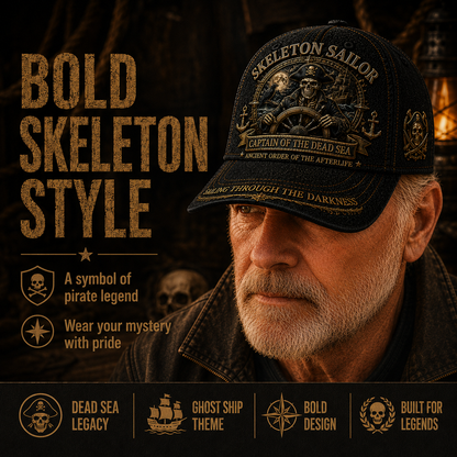 💀 SKELETON SAILOR — Captain Of The Dead Sea Limited Edition Hat