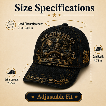 💀 SKELETON SAILOR — Captain Of The Dead Sea Limited Edition Hat