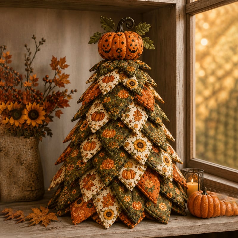 🔥LAST DAY 50% OFF - 🎃 DIY Halloween Quilted Fabric Tree Kit – Easy Layered Fabric Holiday Décor for Quilting Lovers(📦Buy 2 Free Shipping)