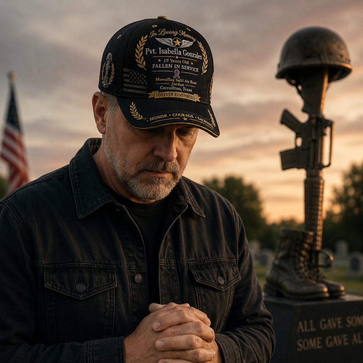 🇺🇸 In Loving Memory Pvt. Isabella Gonzales Fallen Hero Tribute Cap🙏