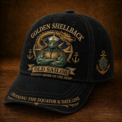 ⭐2026 USA Sale: Up to 50% OFF - 🔥Golden Shellback Cap