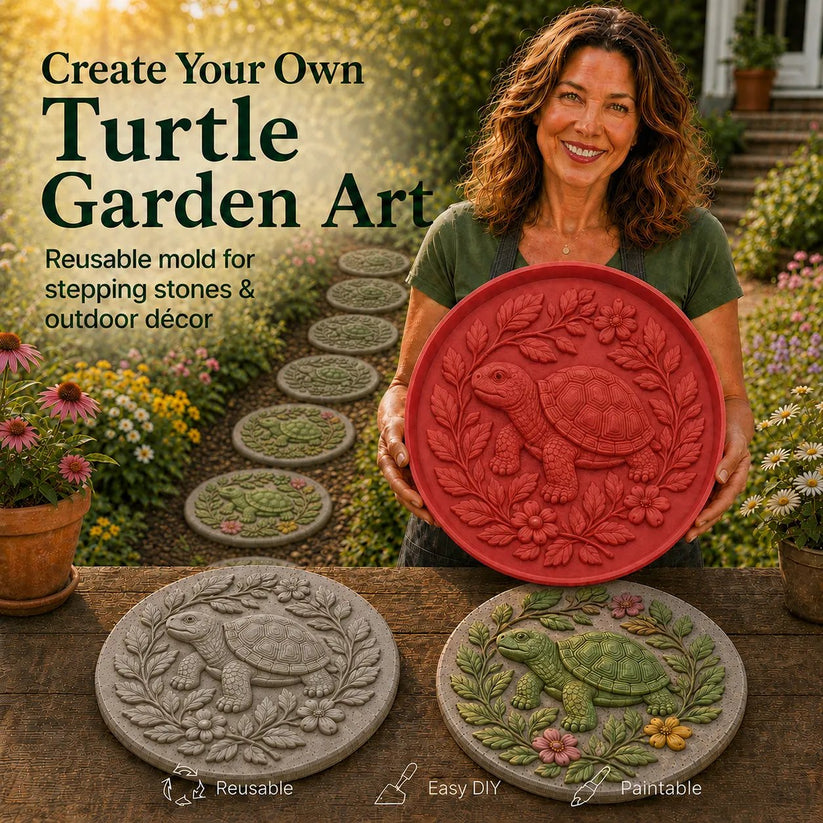 💥 LAST DAY 49% OFF -Garden Art Stepping Stone Mold-Make Your Garden Truly One of a Kind (📦Buy 2 Free Shipping)