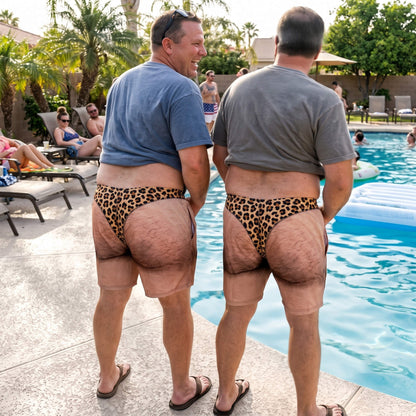 The "Cheeky Commando" Novelty Prank Swim Trunks – Guaranteed to Cause Double-Takes!