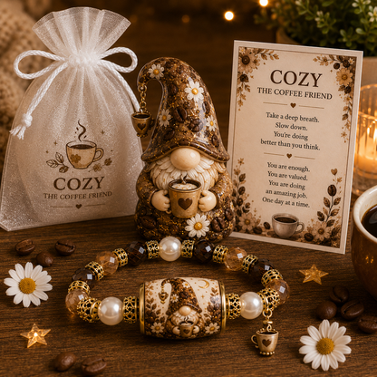🔥Emotional Support Bracelet Gift Set-Only Today - With Inspirational Gnome & Message Card