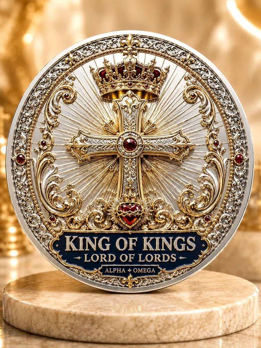 Jesus Is King Commemorative Metal Medal