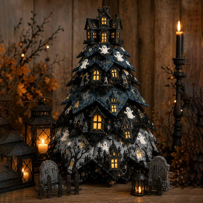 🔥LAST DAY 50% OFF - 🎃 DIY Halloween Quilted Fabric Tree Kit – Easy Layered Fabric Holiday Décor for Quilting Lovers(📦Buy 2 Free Shipping)