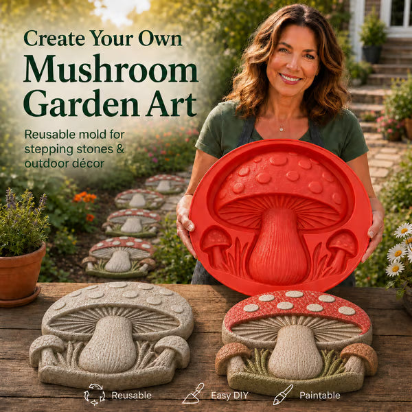 💥 LAST DAY 49% OFF -Garden Art Stepping Stone Mold-Make Your Garden Truly One of a Kind (📦Buy 2 Free Shipping)