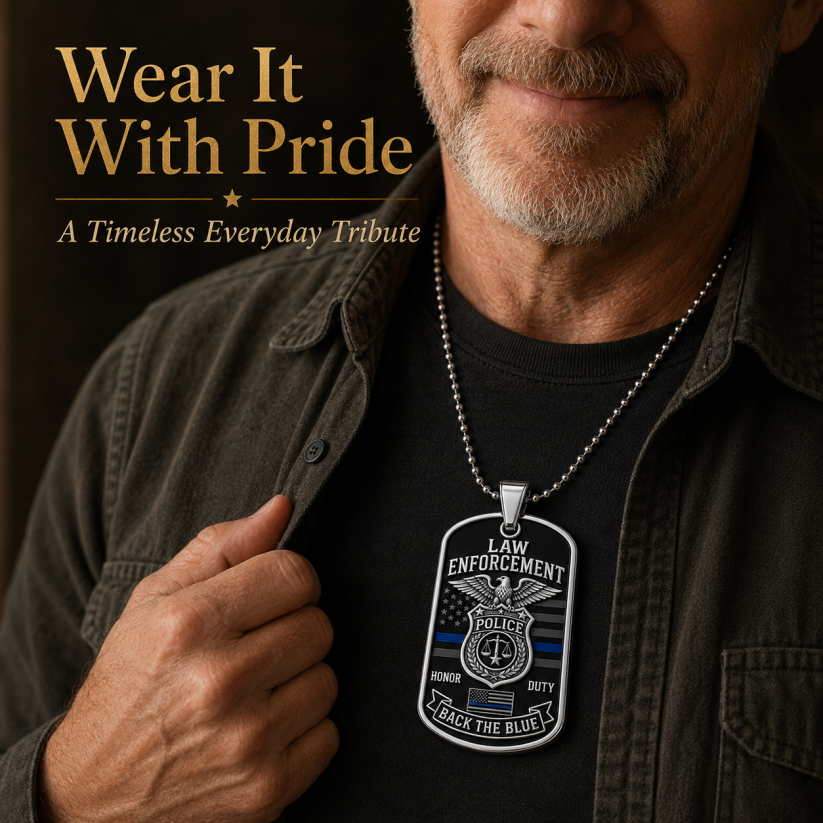 ⭐ Law Enforcement Honor Pendant Necklace