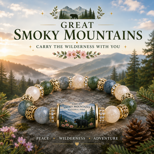 🌲 Great Smoky Mountains Bracelet – Peace. Wilderness. Adventure.