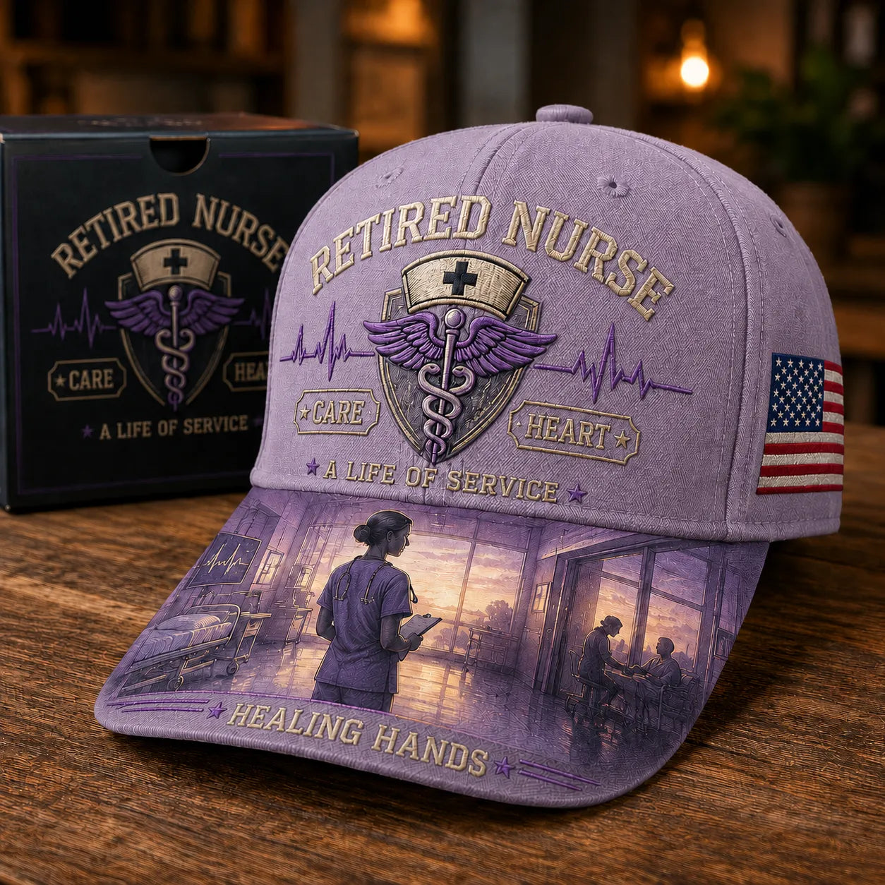 🩺Retired Nurse Healing Hands Cap