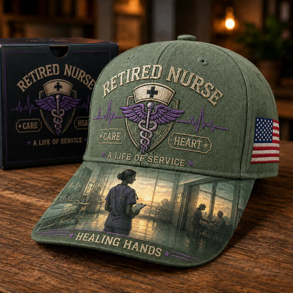 🩺Retired Nurse Healing Hands Cap