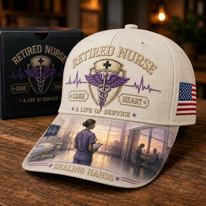 🩺Retired Nurse Healing Hands Cap