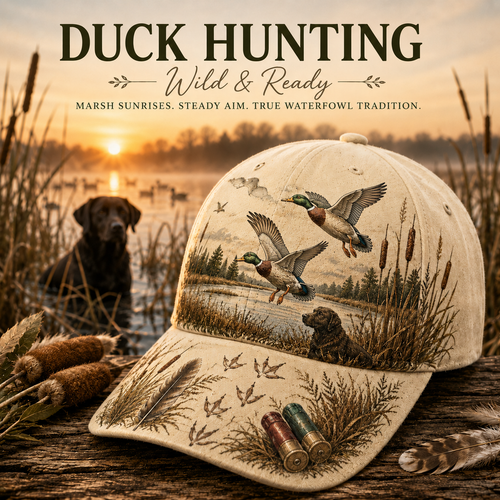 🦆DUCK HUNTING WILD & READY HAT