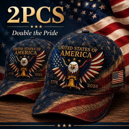 America 250th Anniversary Eagle Liberty Bell Baseball Cap