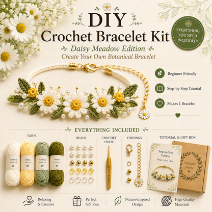 DIY Nature-Inspired Crochet Bracelet Kit