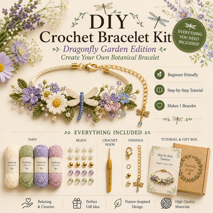 DIY Nature-Inspired Crochet Bracelet Kit