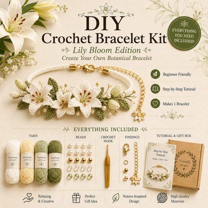 DIY Nature-Inspired Crochet Bracelet Kit