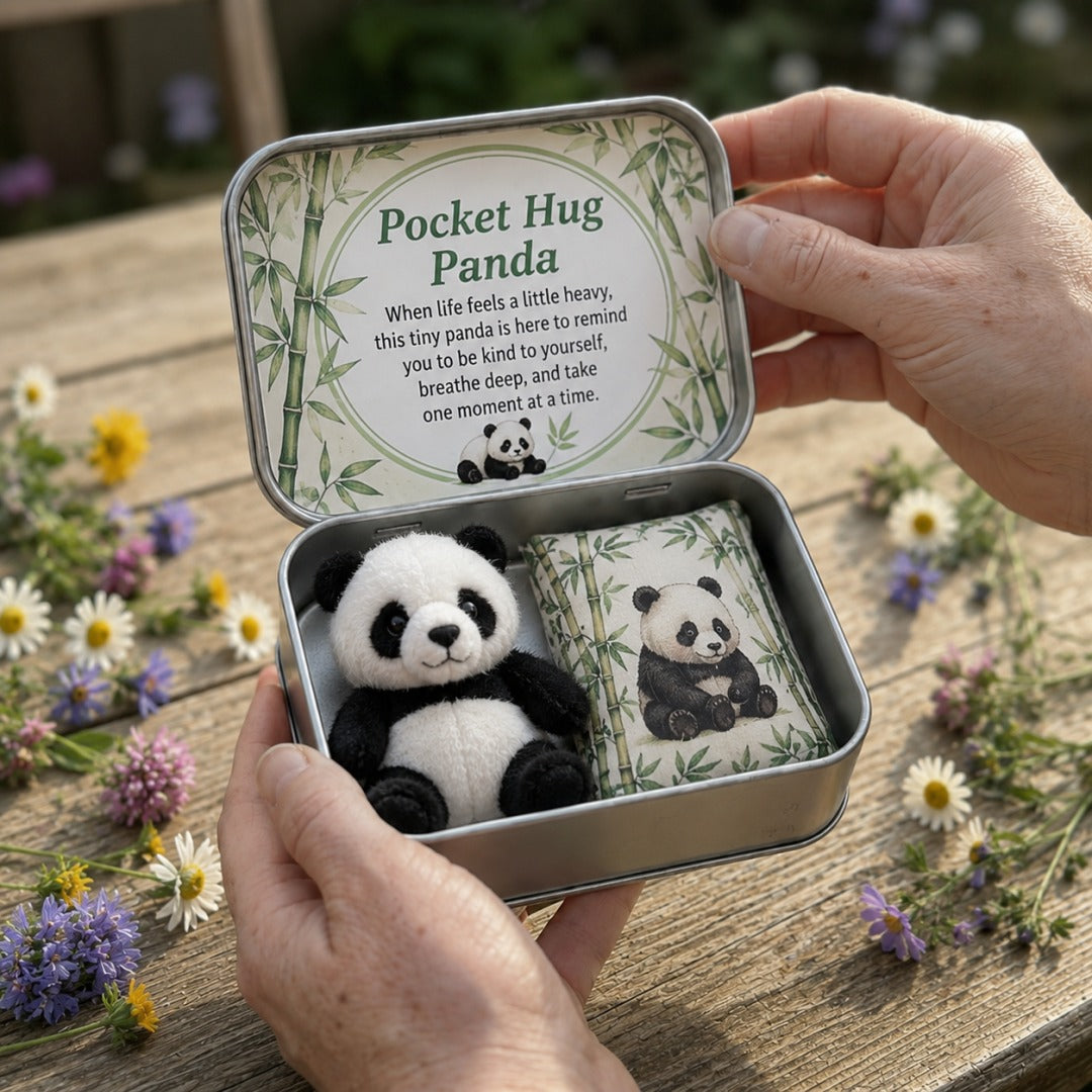 🐱Pocket Hug Plush Keepsake Tin, Mini Portable Comfort Pocket Plush Toy