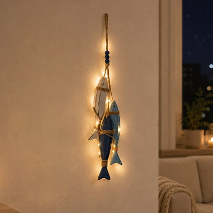 Mediterranean Starfish & Fish Hanging Coastal Ornaments 🐠✨