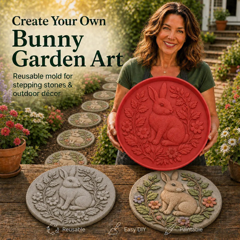 💥 LAST DAY 49% OFF -Garden Art Stepping Stone Mold-Make Your Garden Truly One of a Kind (📦Buy 2 Free Shipping)