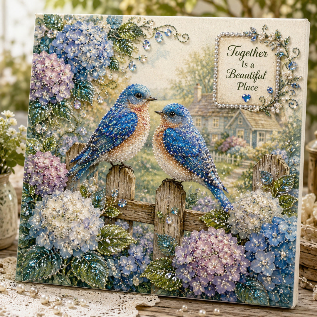 DIY Garden Birds Pearl Diamond Painting Art Set
