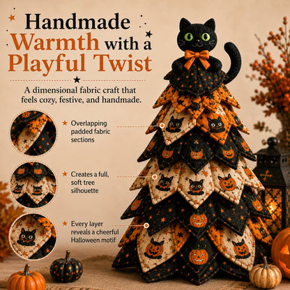 🔥LAST DAY 50% OFF - 🎃 DIY Halloween Quilted Fabric Tree Kit – Easy Layered Fabric Holiday Décor for Quilting Lovers(📦Buy 2 Free Shipping)