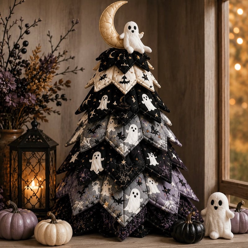 🔥LAST DAY 50% OFF - 🎃 DIY Halloween Quilted Fabric Tree Kit – Easy Layered Fabric Holiday Décor for Quilting Lovers(📦Buy 2 Free Shipping)